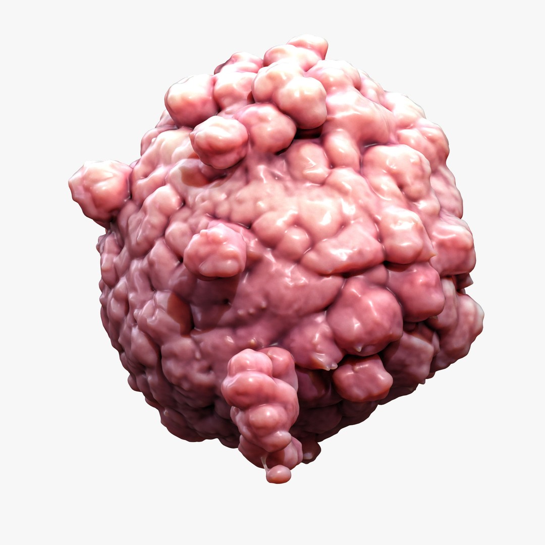 Cancer Cell Tumor 3D Model – High Poly PBR Asset, FBX, OBJ, Blender - View 5