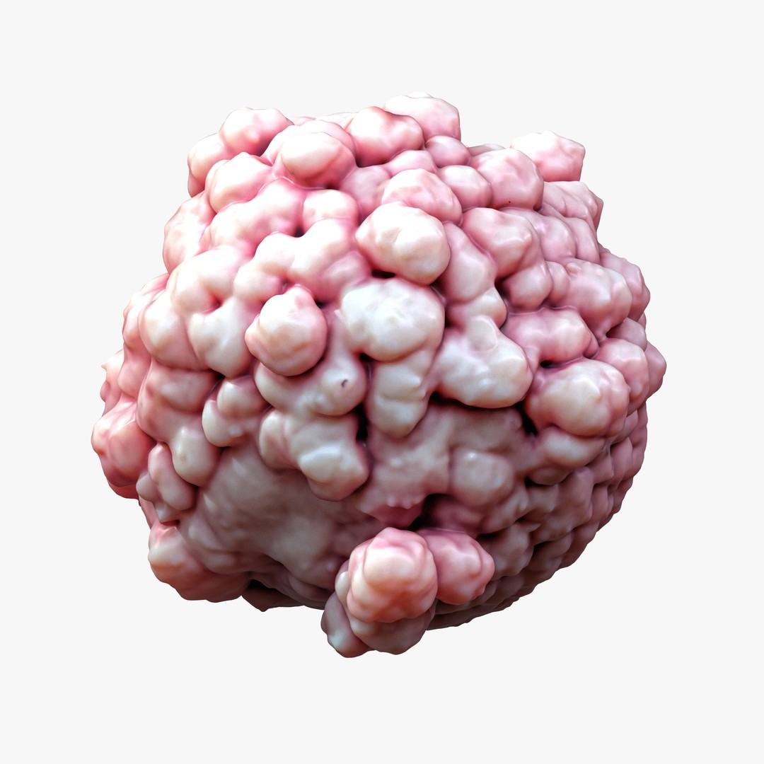 Cancer Cell Tumor 3D Model – High Poly PBR Asset, FBX, OBJ, Blender - View 6