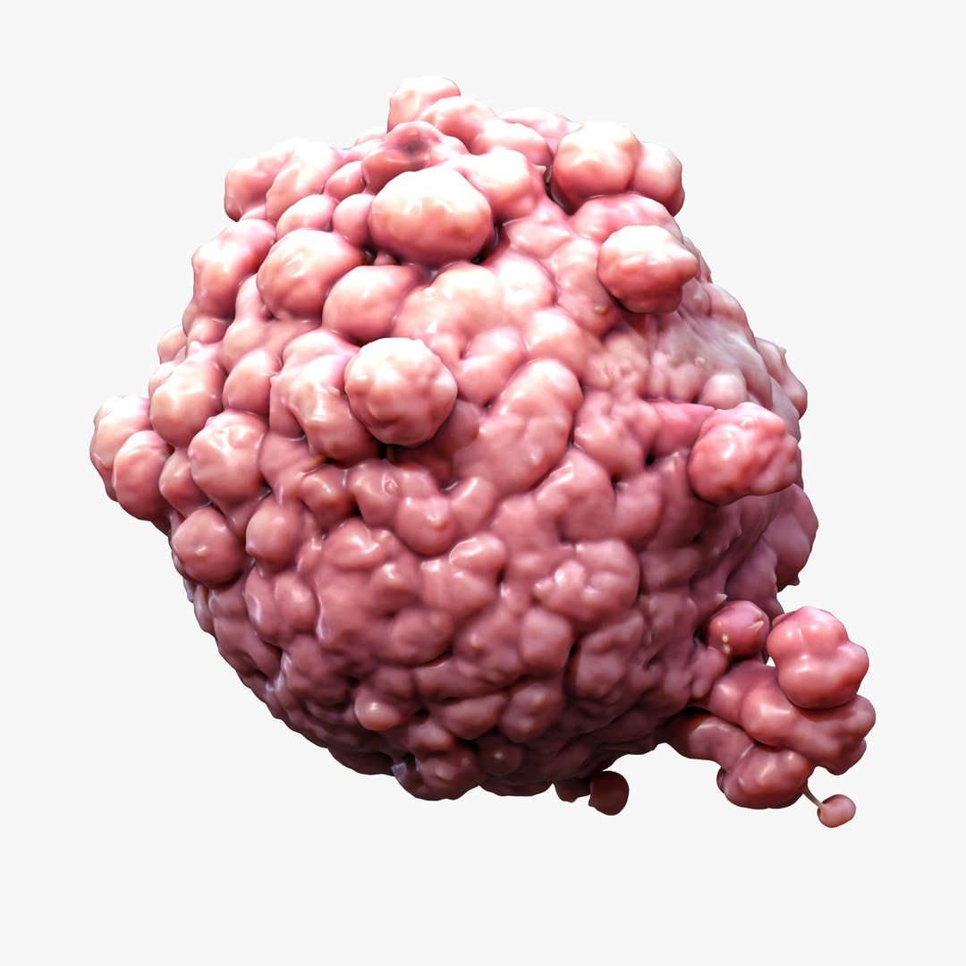 Cancer Cell Tumor 3D Model – High Poly PBR Asset, FBX, OBJ, Blender - View 7
