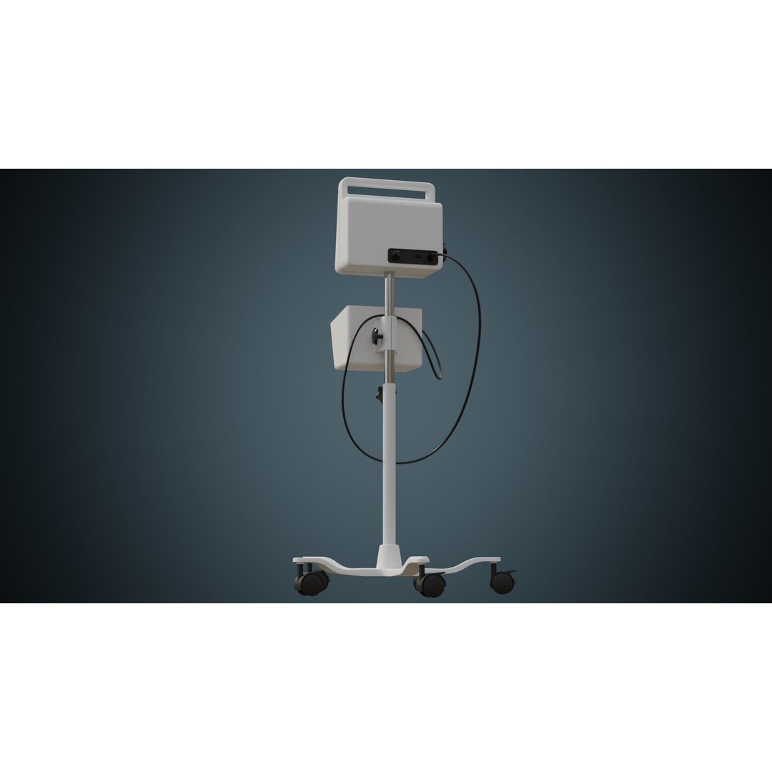 Vital Signs Monitor 3D Model – Low Poly Medical Device, FBX, OBJ - View 5