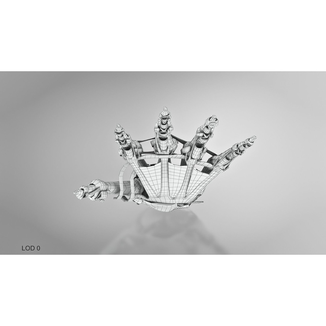 Hand Bones with Ligaments 3D Model – Low Poly Medical Asset, FBX - View 13
