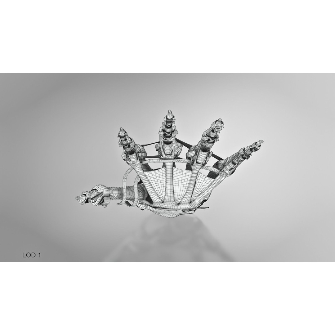 Hand Bones with Ligaments 3D Model – Low Poly Medical Asset, FBX - View 14
