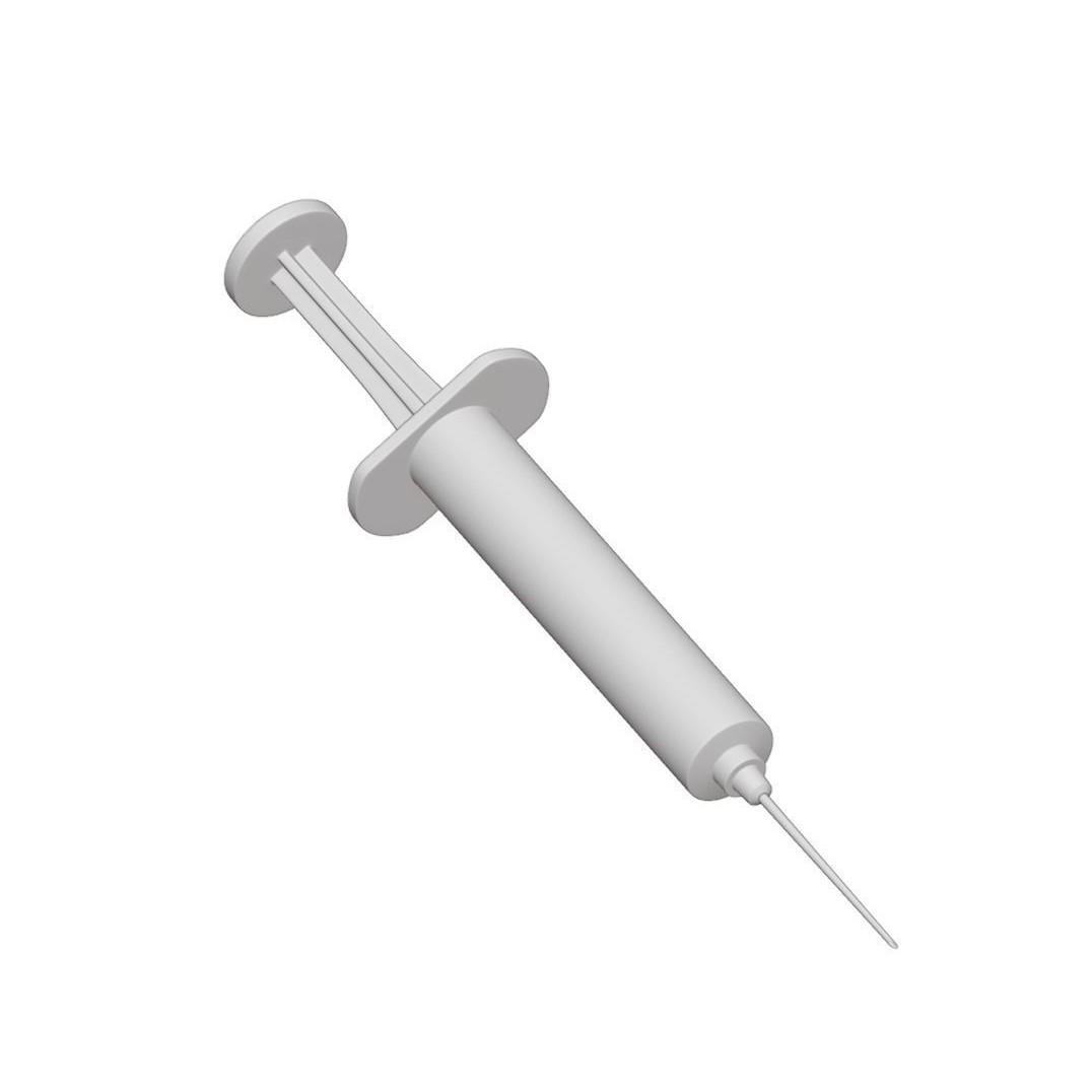 Disposable Syringe 3D Model – PBR Medical Asset, FBX, OBJ, Blender - View 17