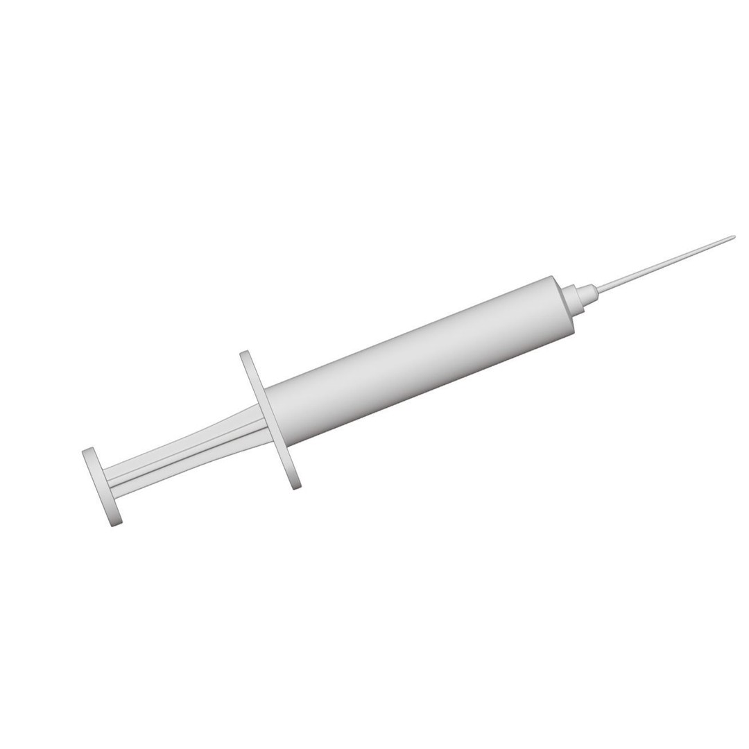 Disposable Syringe 3D Model – PBR Medical Asset, FBX, OBJ, Blender - View 20
