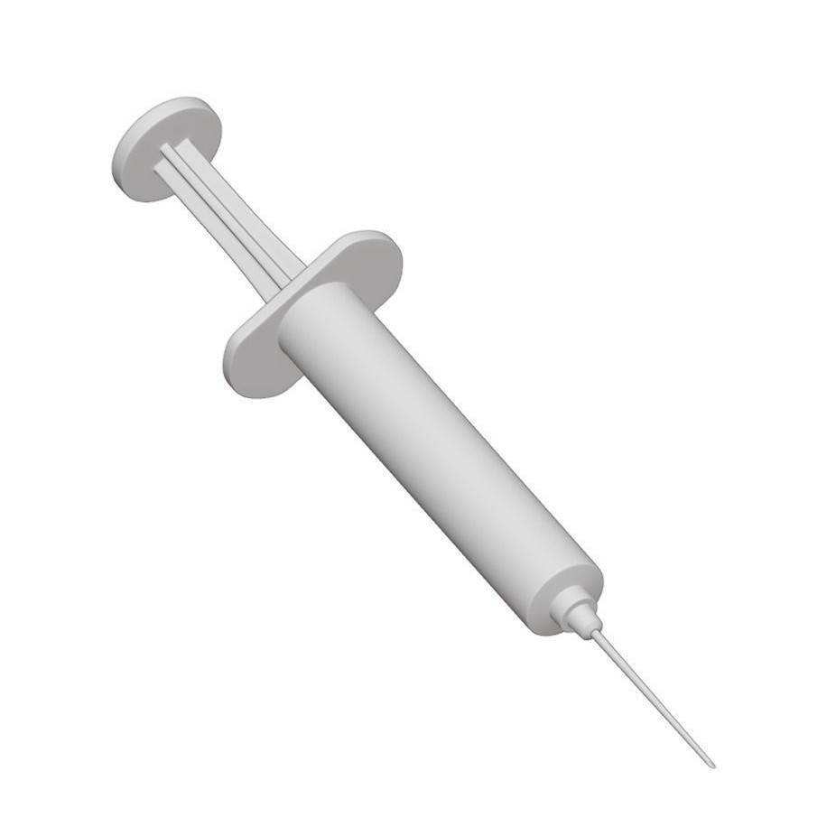 Disposable Syringe 3D Model – PBR Medical Asset, FBX, OBJ, Blender - View 9