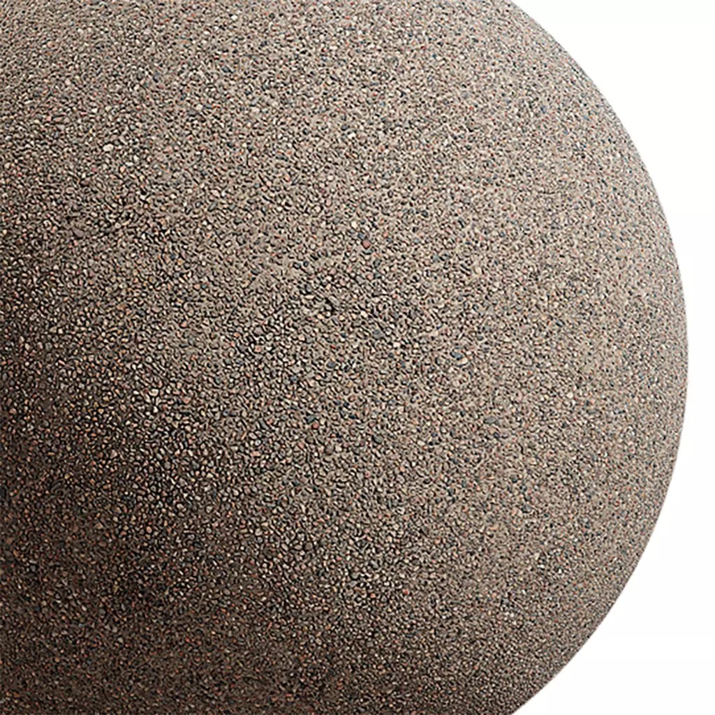 Gravel Seamless Texture 3D Model – PBR 2K Textures, EXR & JPG Formats - View 4