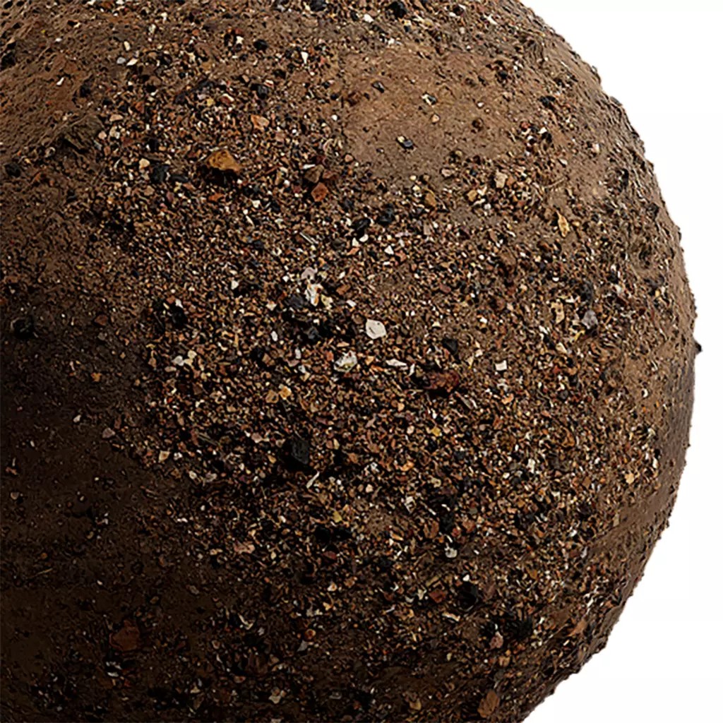 Gravel Seamless Texture 3D Model – PBR 2K Textures, EXR & JPG Formats - View 7