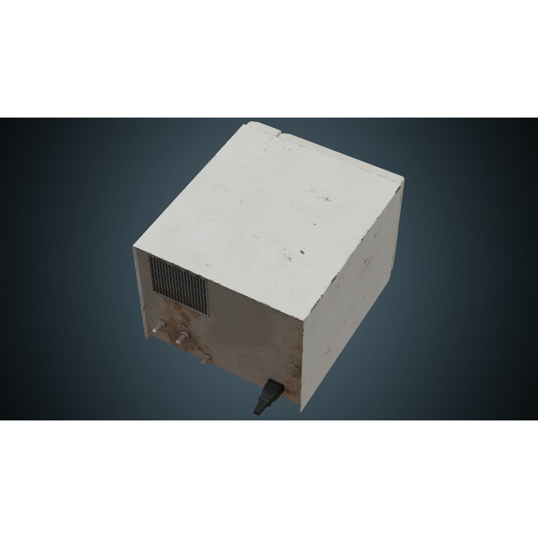Autoclave 3D Model – Low Poly Medical Equipment, FBX, Blender - View 4