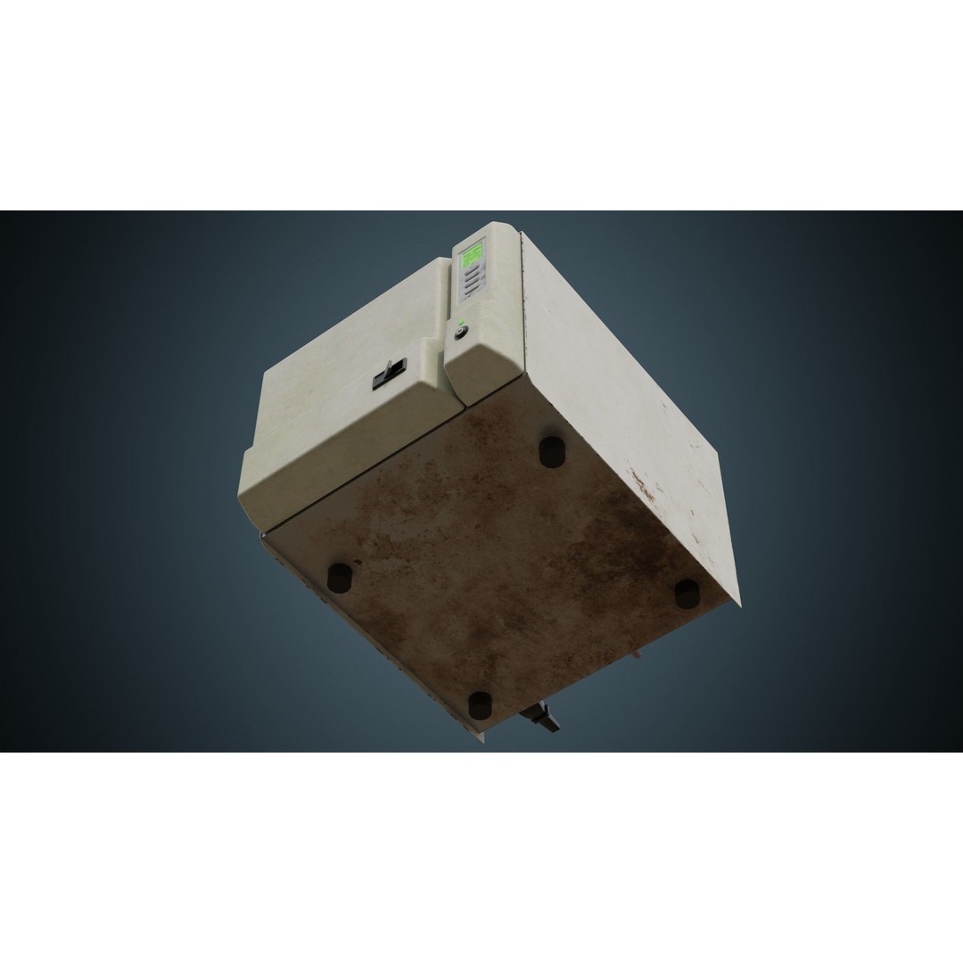 Autoclave 3D Model – Low Poly Medical Equipment, FBX, Blender - View 6