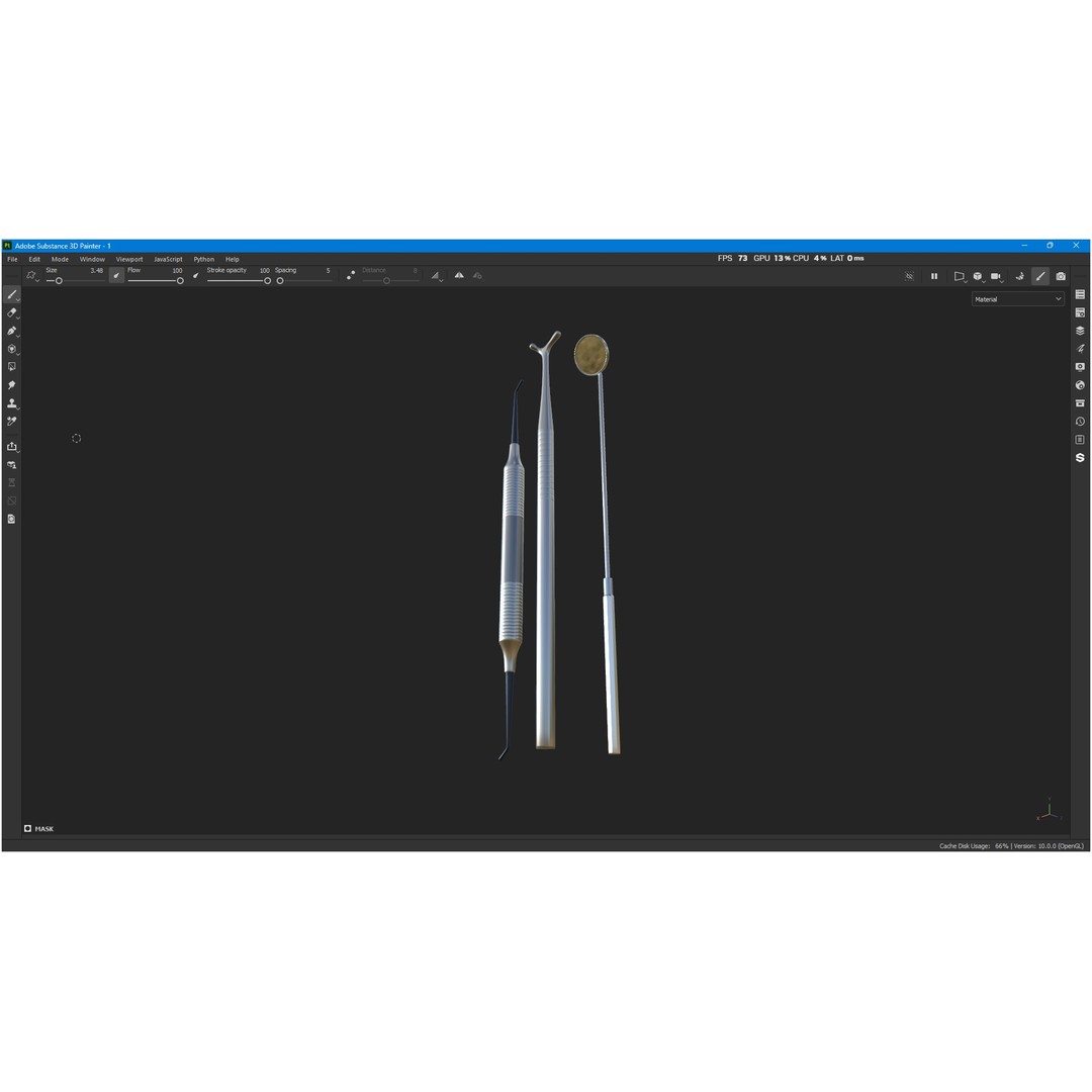 Dental Instruments 3D Model – High Quality Medical Asset, FBX, OBJ - View 10
