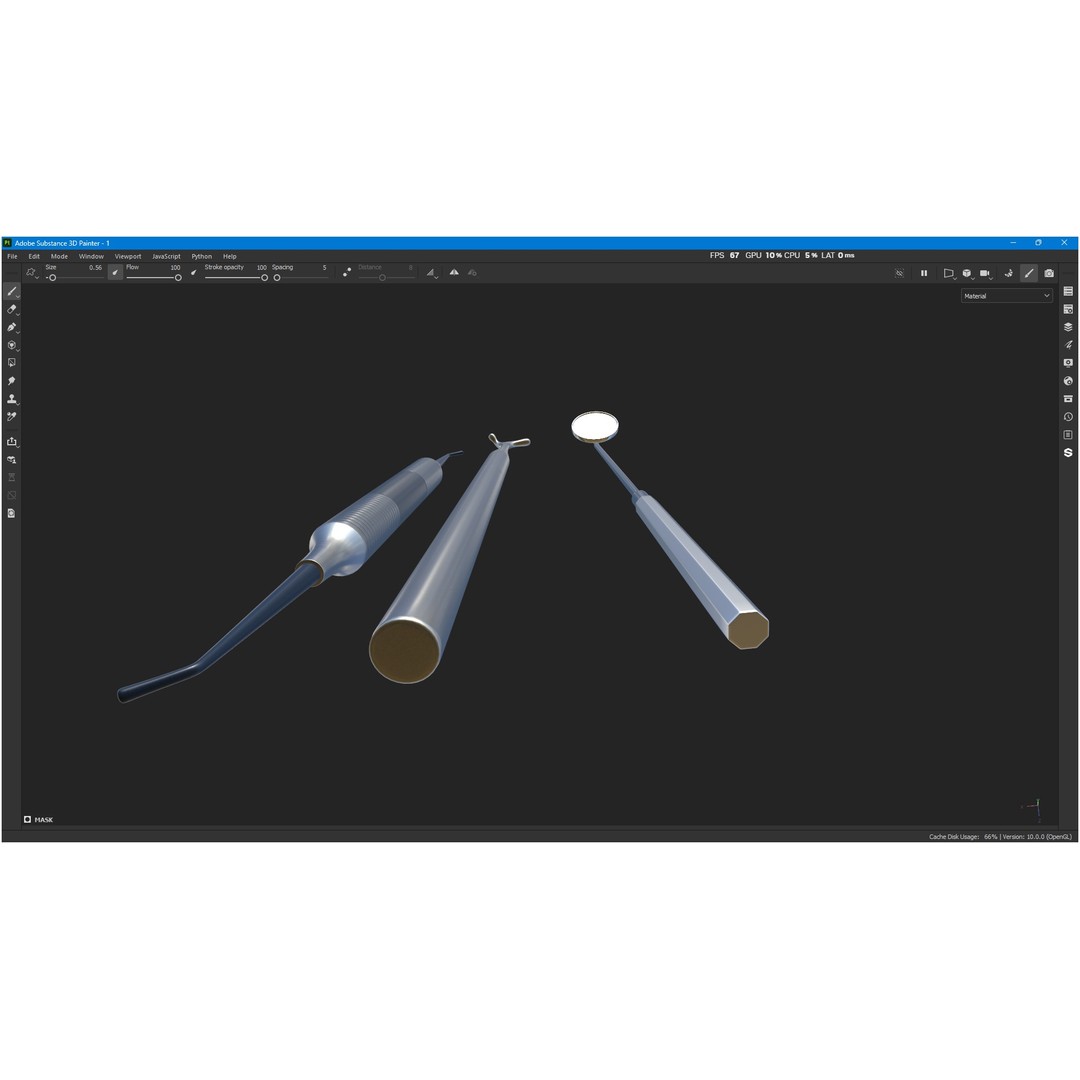 Dental Instruments 3D Model – High Quality Medical Asset, FBX, OBJ - View 13