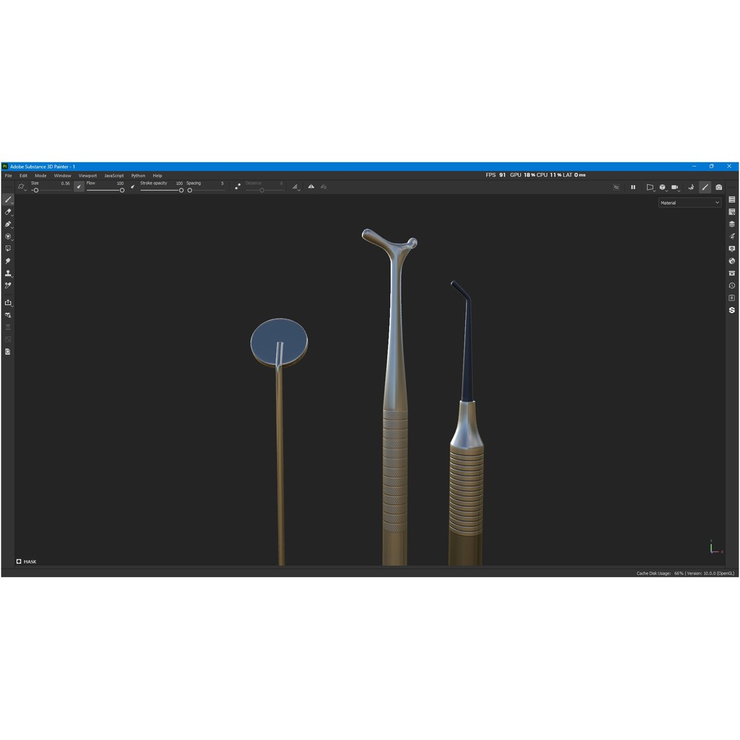Dental Instruments 3D Model – High Quality Medical Asset, FBX, OBJ - View 14