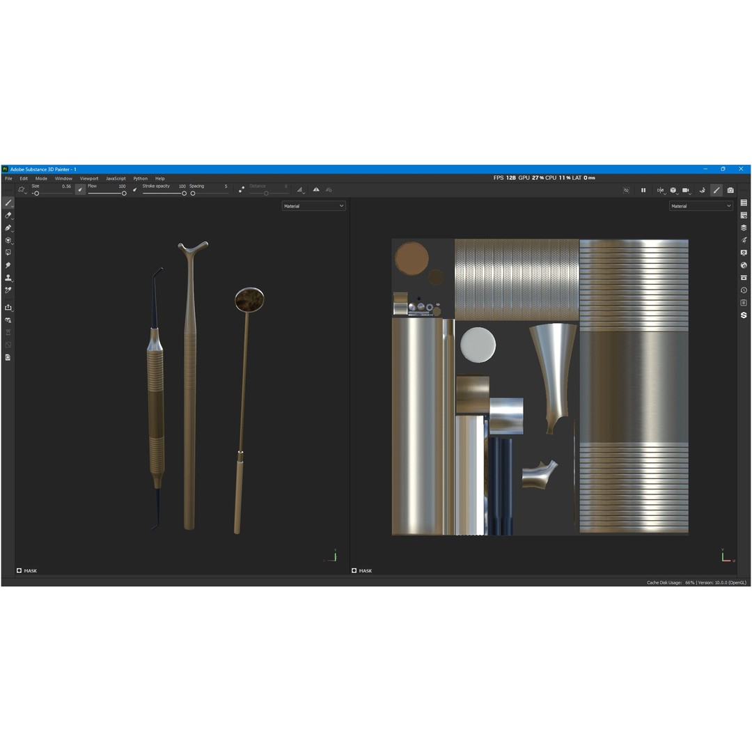 Dental Instruments 3D Model – High Quality Medical Asset, FBX, OBJ - View 16