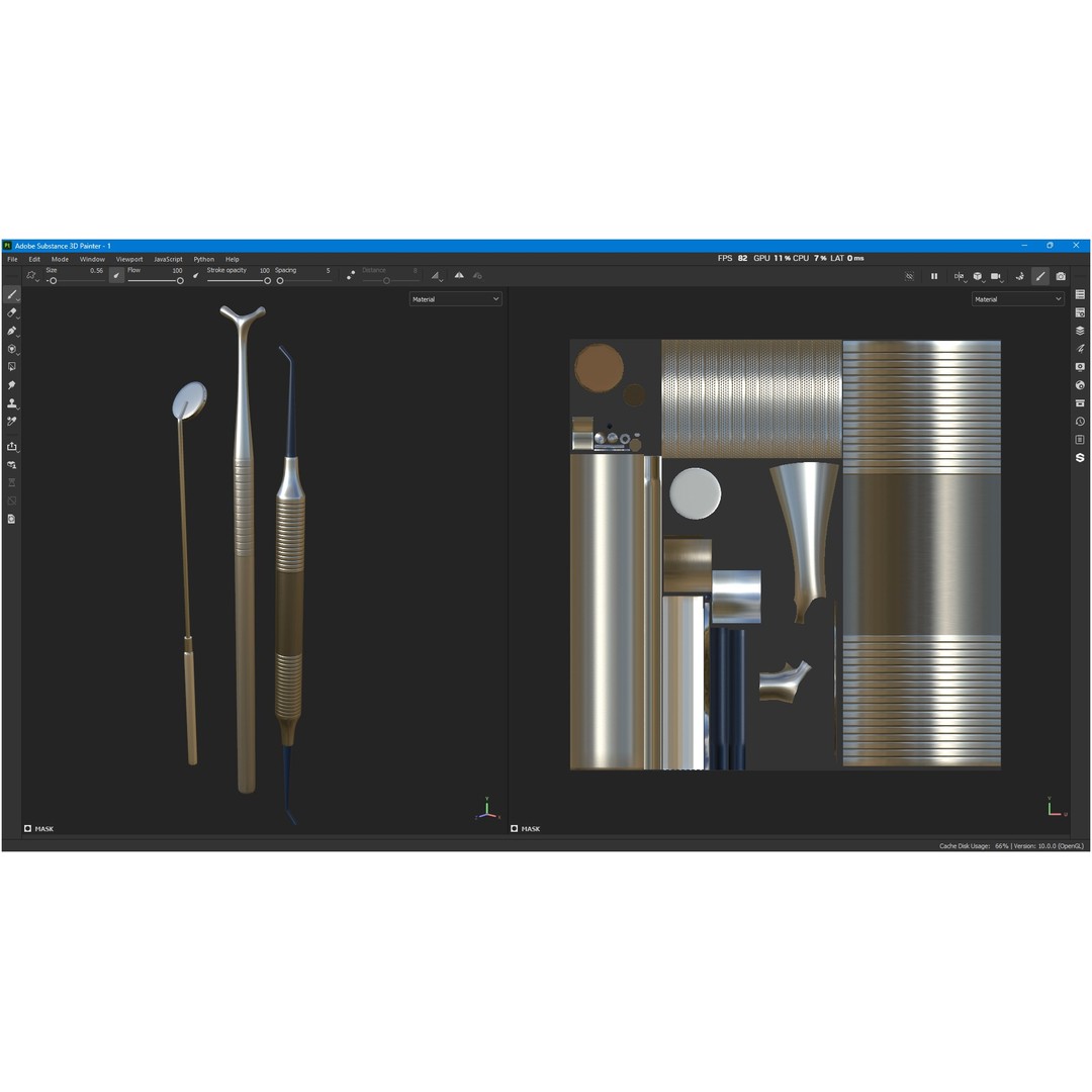 Dental Instruments 3D Model – High Quality Medical Asset, FBX, OBJ - View 17