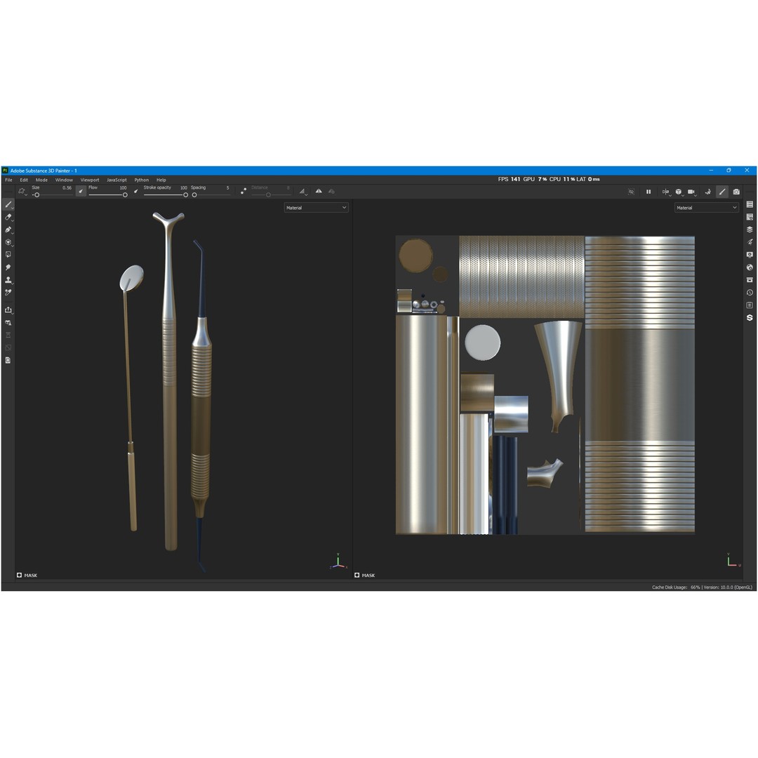 Dental Instruments 3D Model – High Quality Medical Asset, FBX, OBJ - View 18