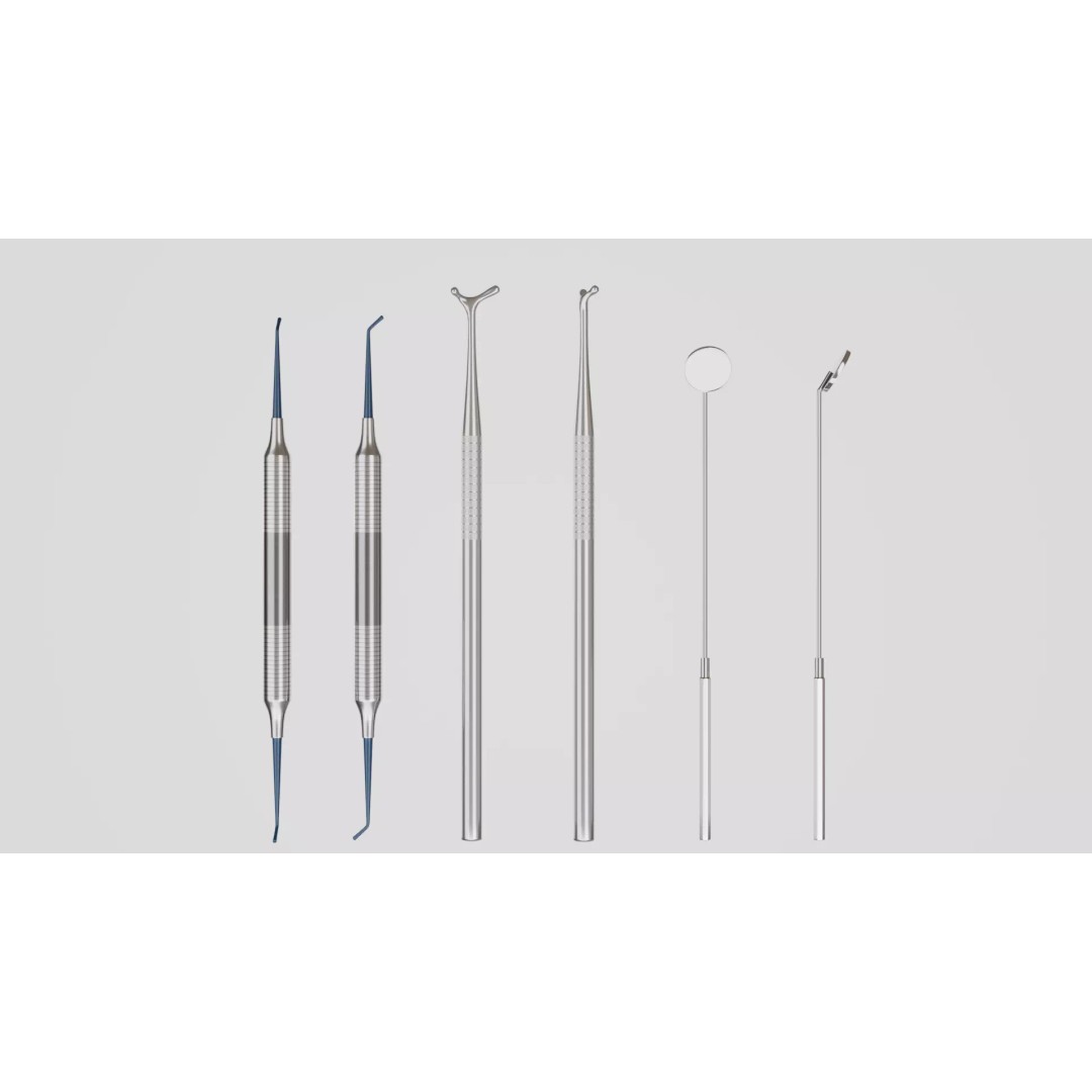 Dental Instruments 3D Model – High Quality Medical Asset, FBX, OBJ - View 2