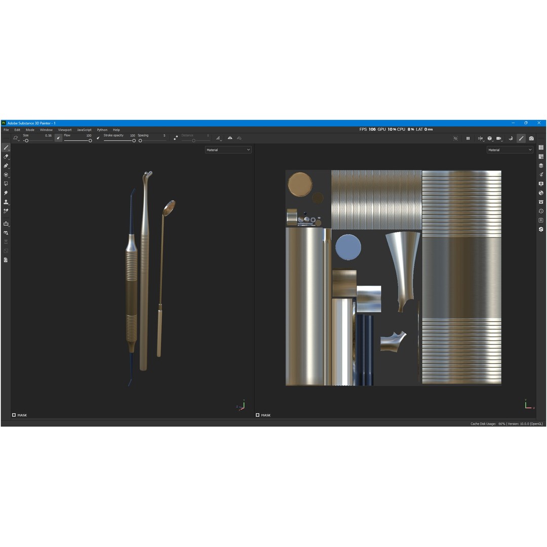 Dental Instruments 3D Model – High Quality Medical Asset, FBX, OBJ - View 21