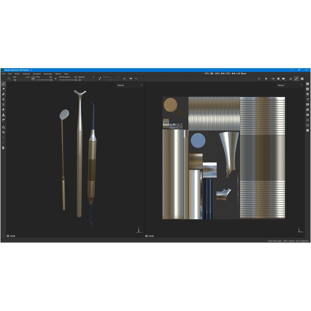 Dental Instruments 3D Model – High Quality Medical Asset, FBX, OBJ - View 22