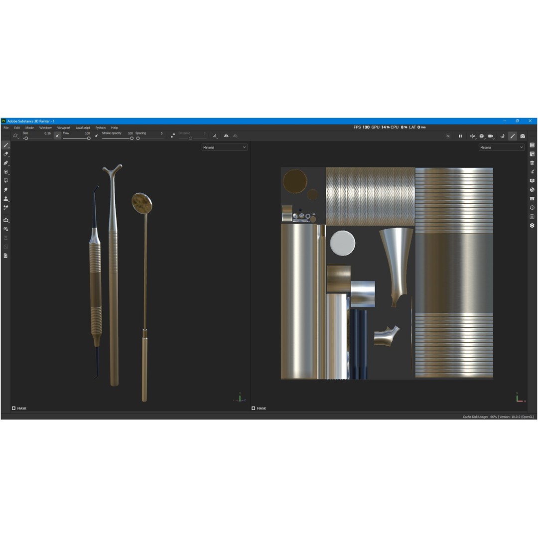 Dental Instruments 3D Model – High Quality Medical Asset, FBX, OBJ - View 23