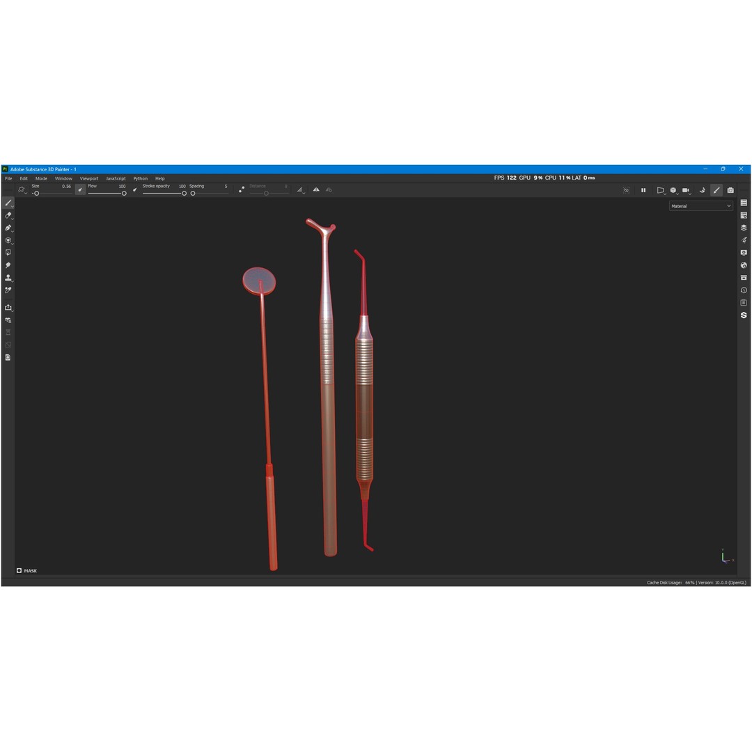 Dental Instruments 3D Model – High Quality Medical Asset, FBX, OBJ - View 25