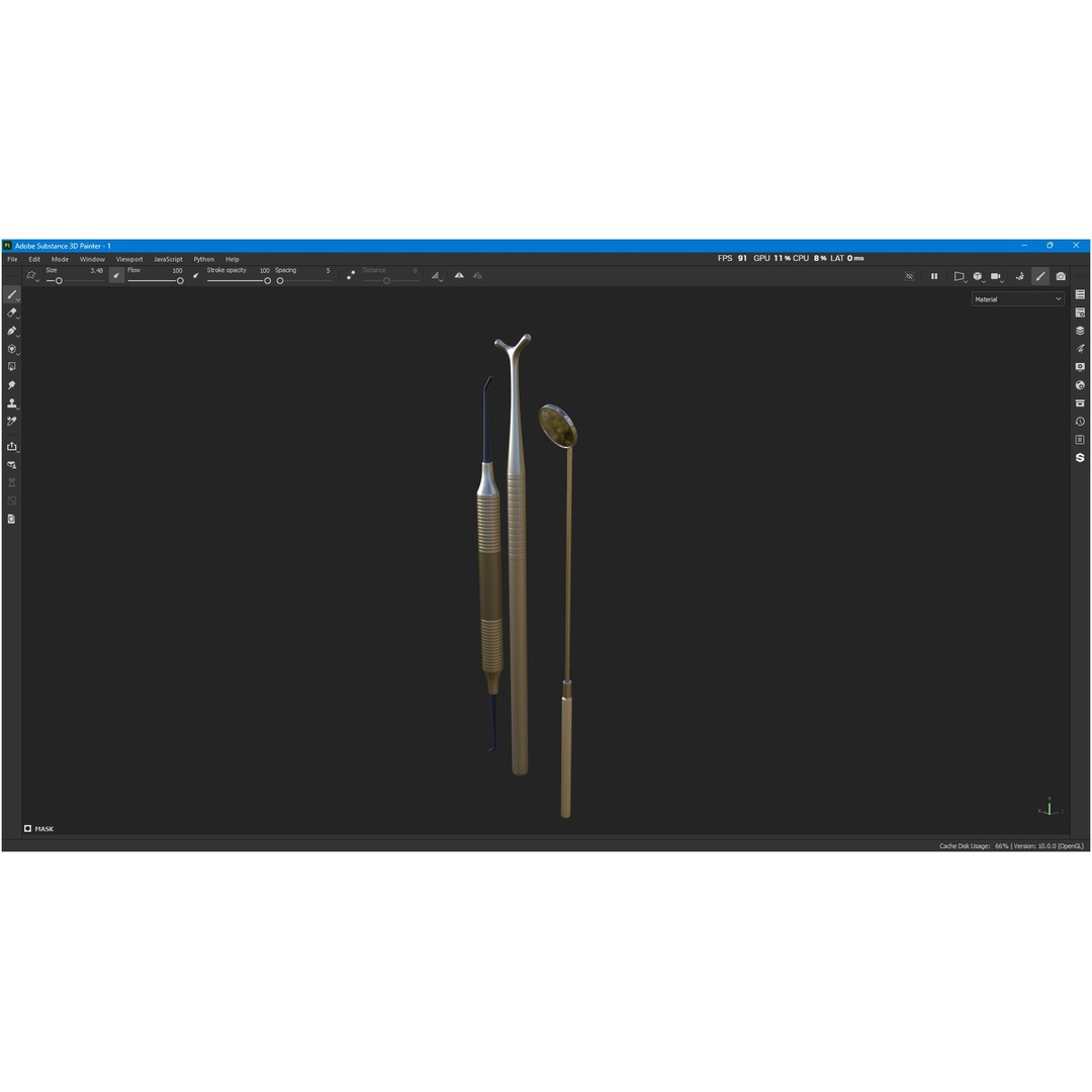 Dental Instruments 3D Model – High Quality Medical Asset, FBX, OBJ - View 4