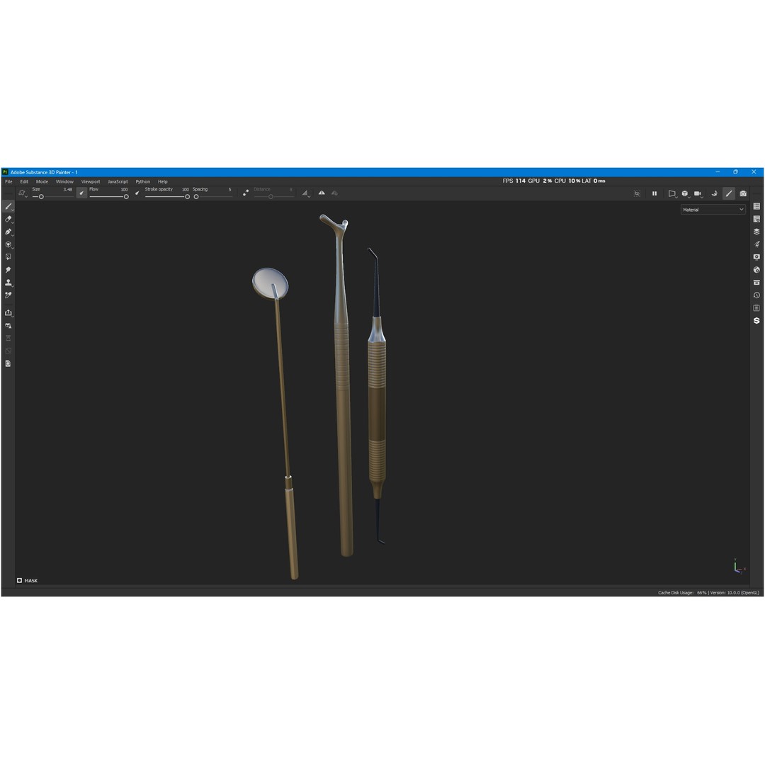 Dental Instruments 3D Model – High Quality Medical Asset, FBX, OBJ - View 5