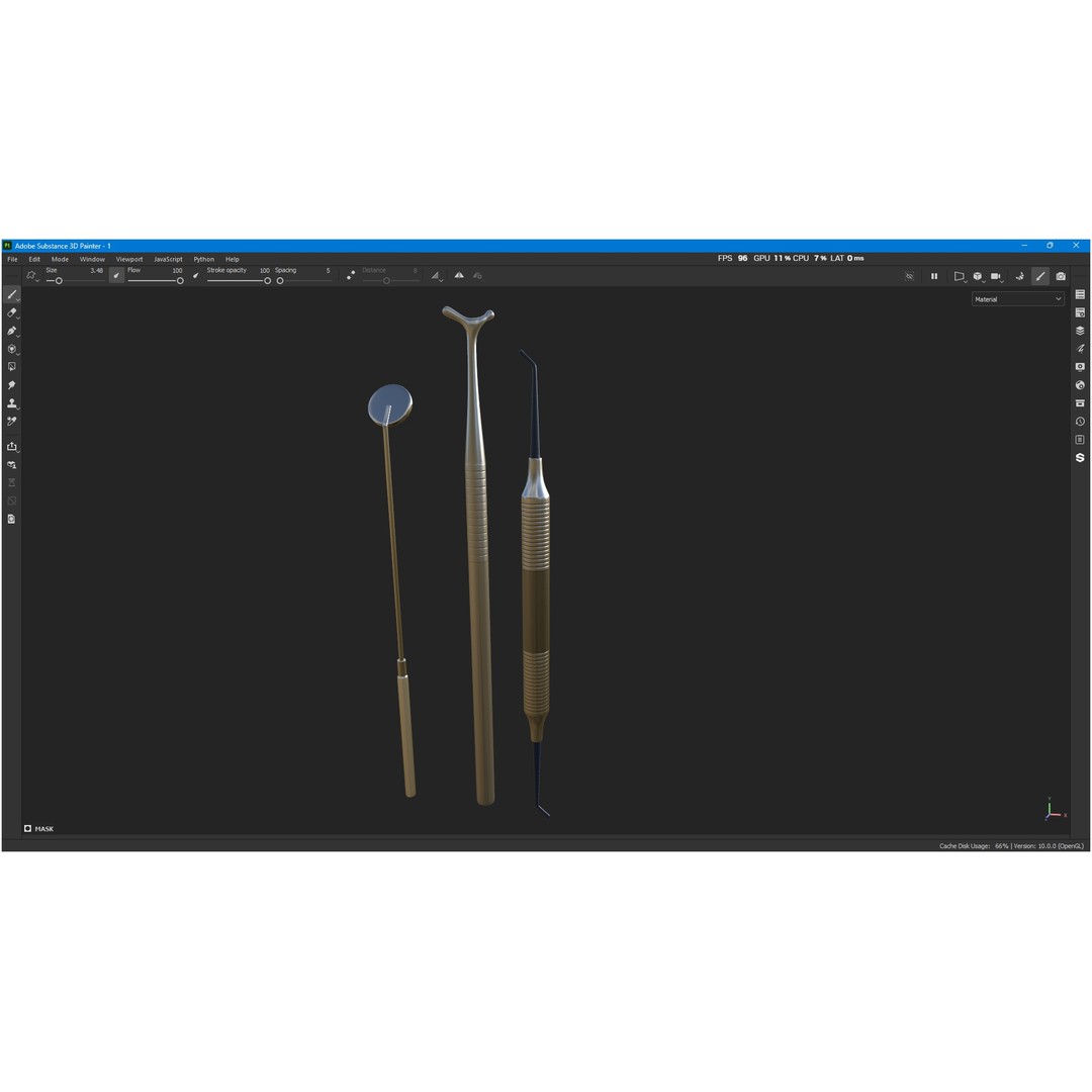 Dental Instruments 3D Model – High Quality Medical Asset, FBX, OBJ - View 6