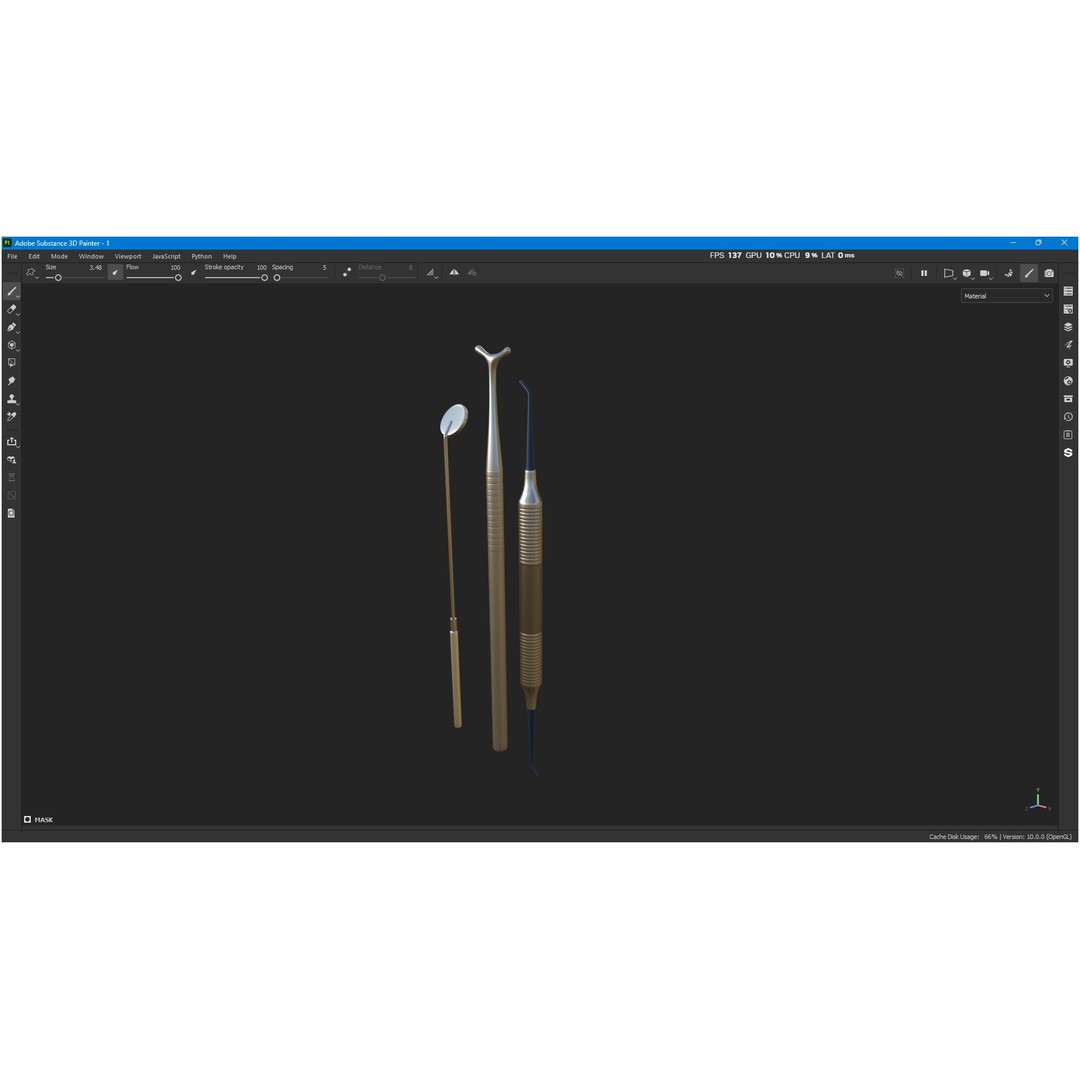 Dental Instruments 3D Model – High Quality Medical Asset, FBX, OBJ - View 7