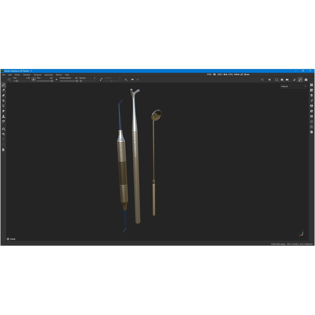 Dental Instruments 3D Model – High Quality Medical Asset, FBX, OBJ - View 8