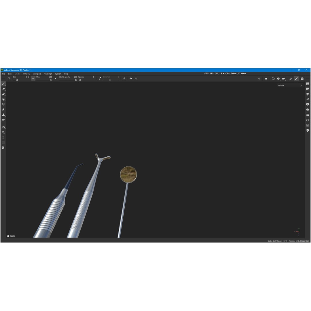 Dental Instruments 3D Model – High Quality Medical Asset, FBX, OBJ - View 9