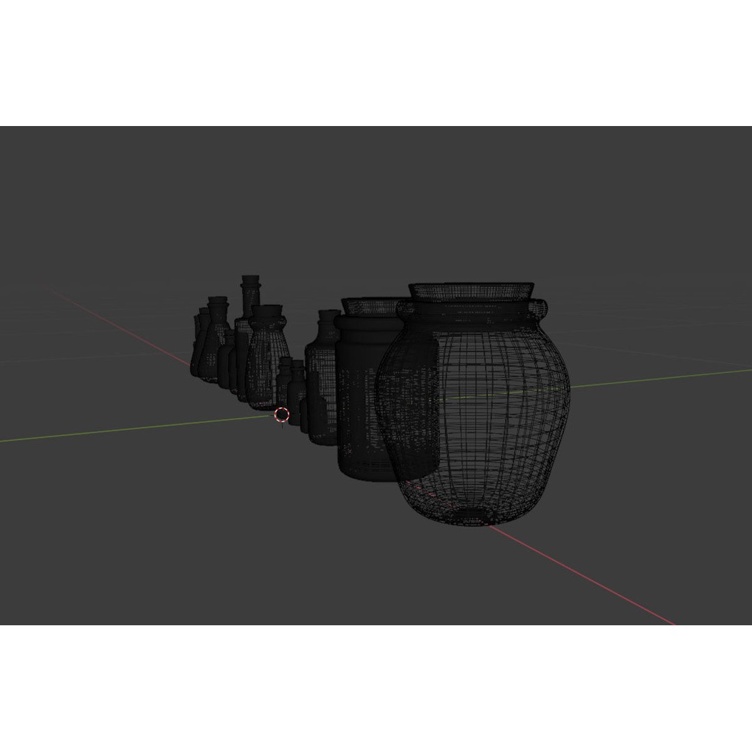 Medical Lab Bottles 3D Model – Low Poly Glassware for CG Projects - View 33