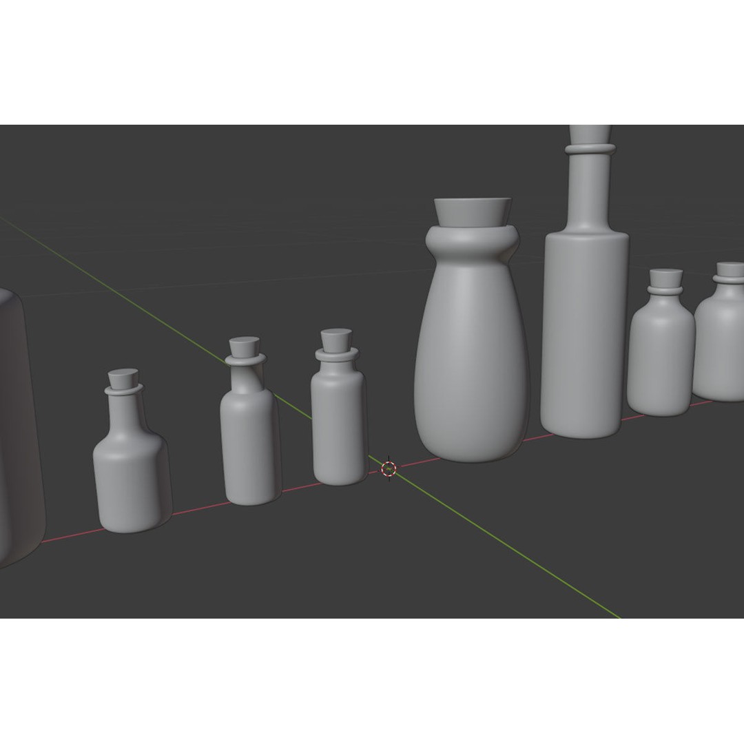 Medical Lab Bottles 3D Model – Low Poly Glassware for CG Projects - View 39