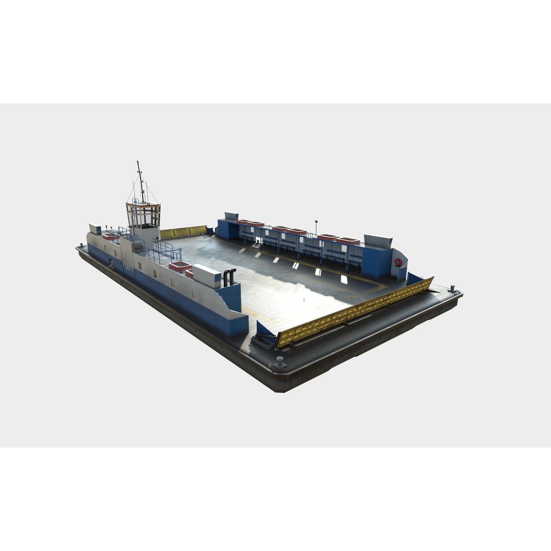Ferry F-15 - Low-Poly Game-Ready 3D Model - View 4