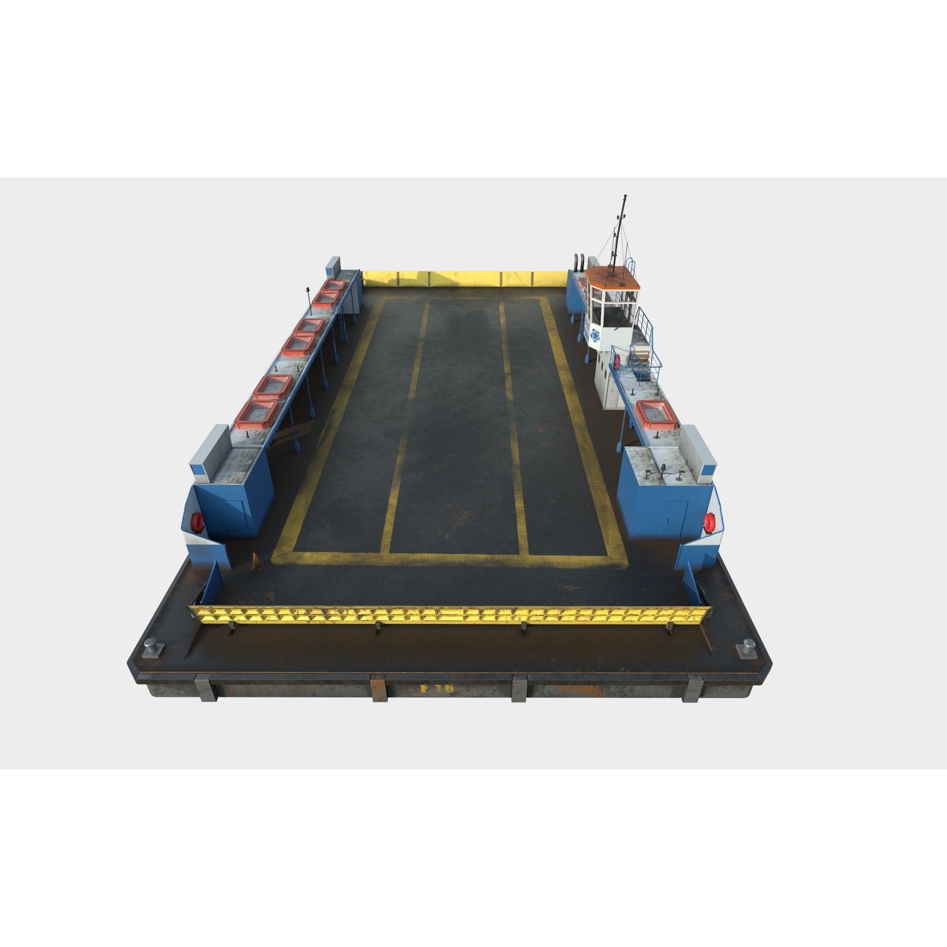 Ferry F-15 - Low-Poly Game-Ready 3D Model - View 6