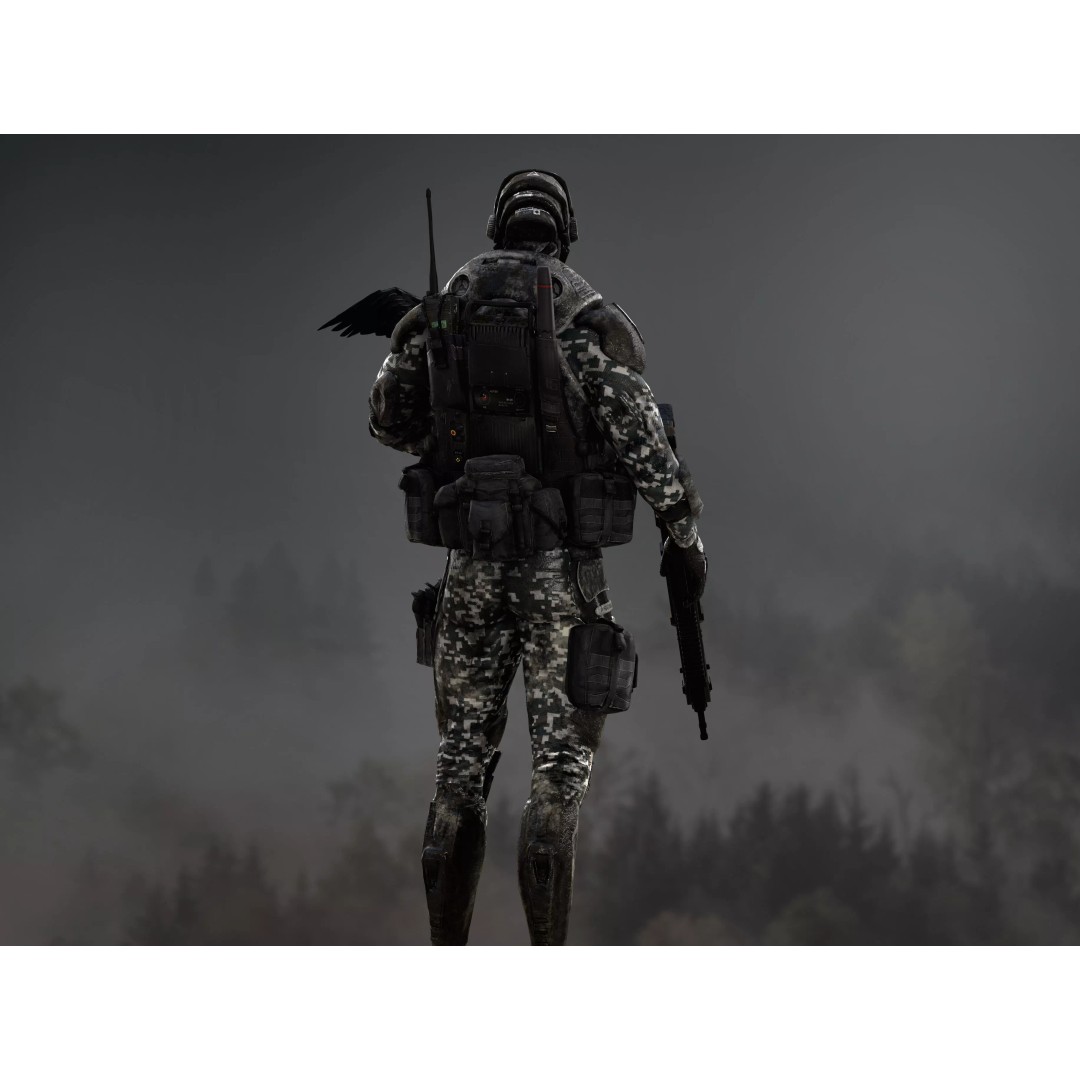 Sci-Fi Ghost Soldier 3D Model – Low Poly Rigged Character, FBX, OBJ - View 9