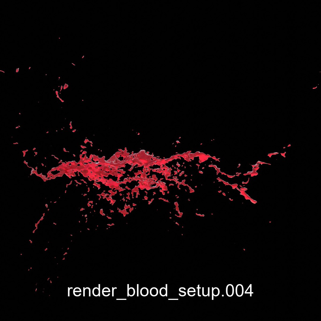 Animated Blood Splashes 3D Model – Liquid Simulation for Action Scenes, Alembic - View 10
