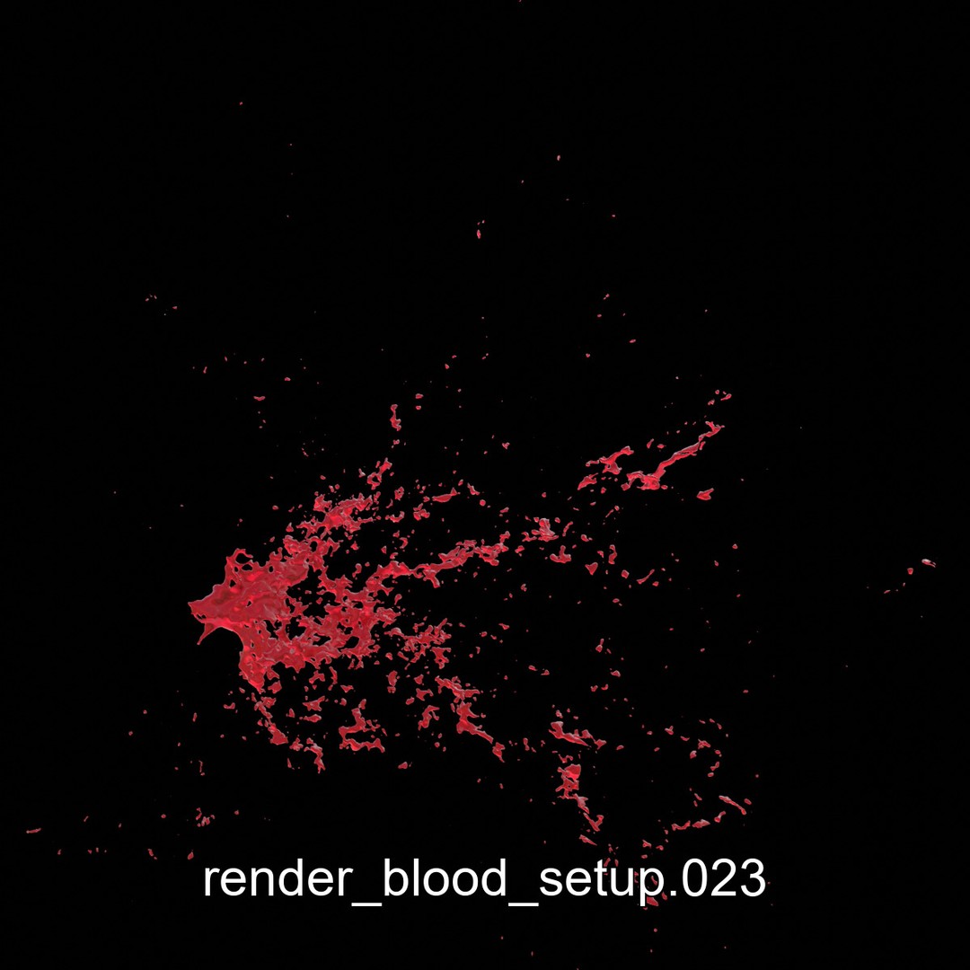Animated Blood Splashes 3D Model – Liquid Simulation for Action Scenes, Alembic - View 29