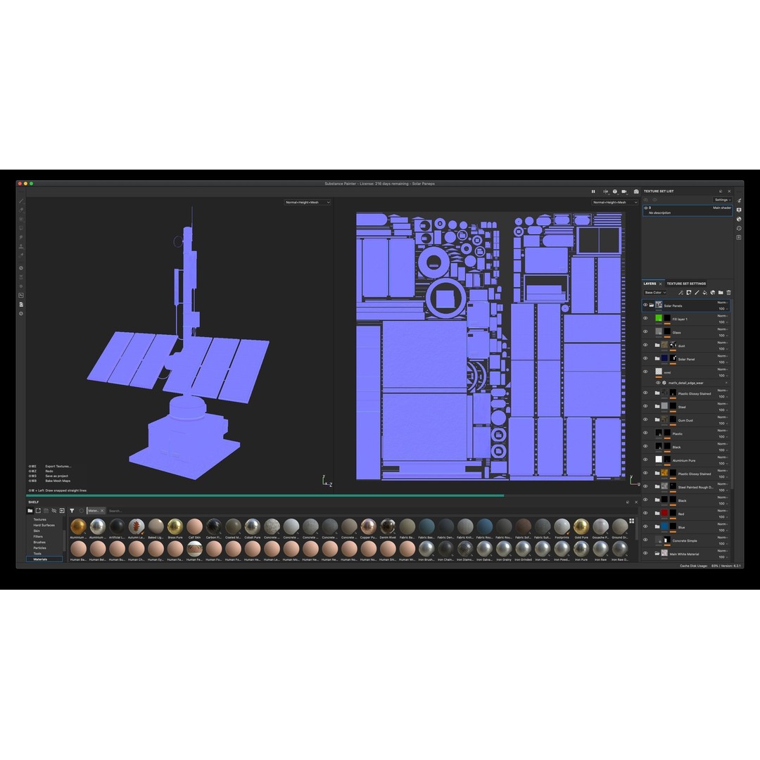Solar Panel 3D Model – Low Poly PBR Asset, FBX/OBJ Formats - View 11