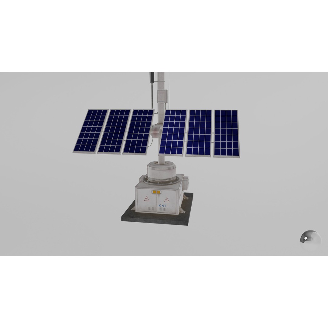 Solar Panel 3D Model – Low Poly PBR Asset, FBX/OBJ Formats - View 18