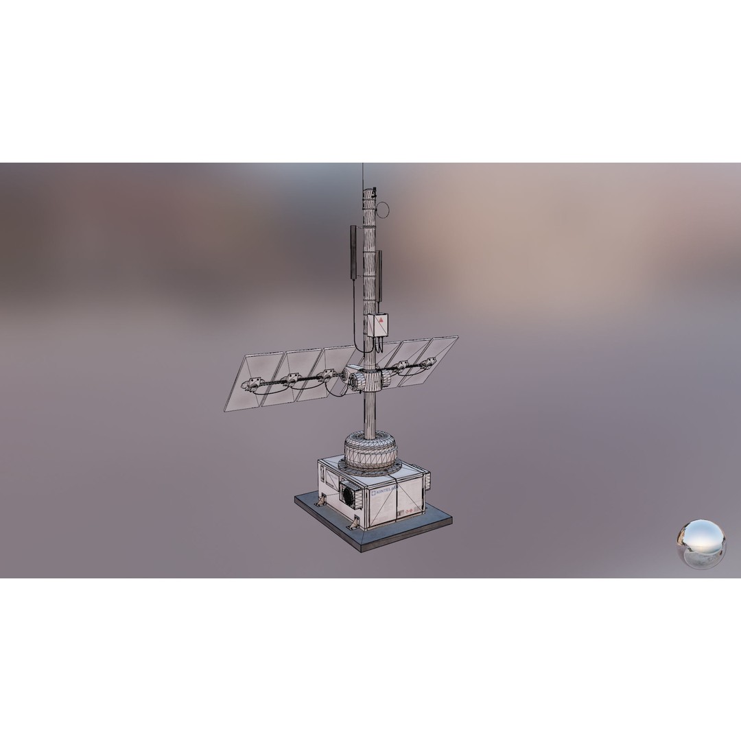 Solar Panel 3D Model – Low Poly PBR Asset, FBX/OBJ Formats - View 23