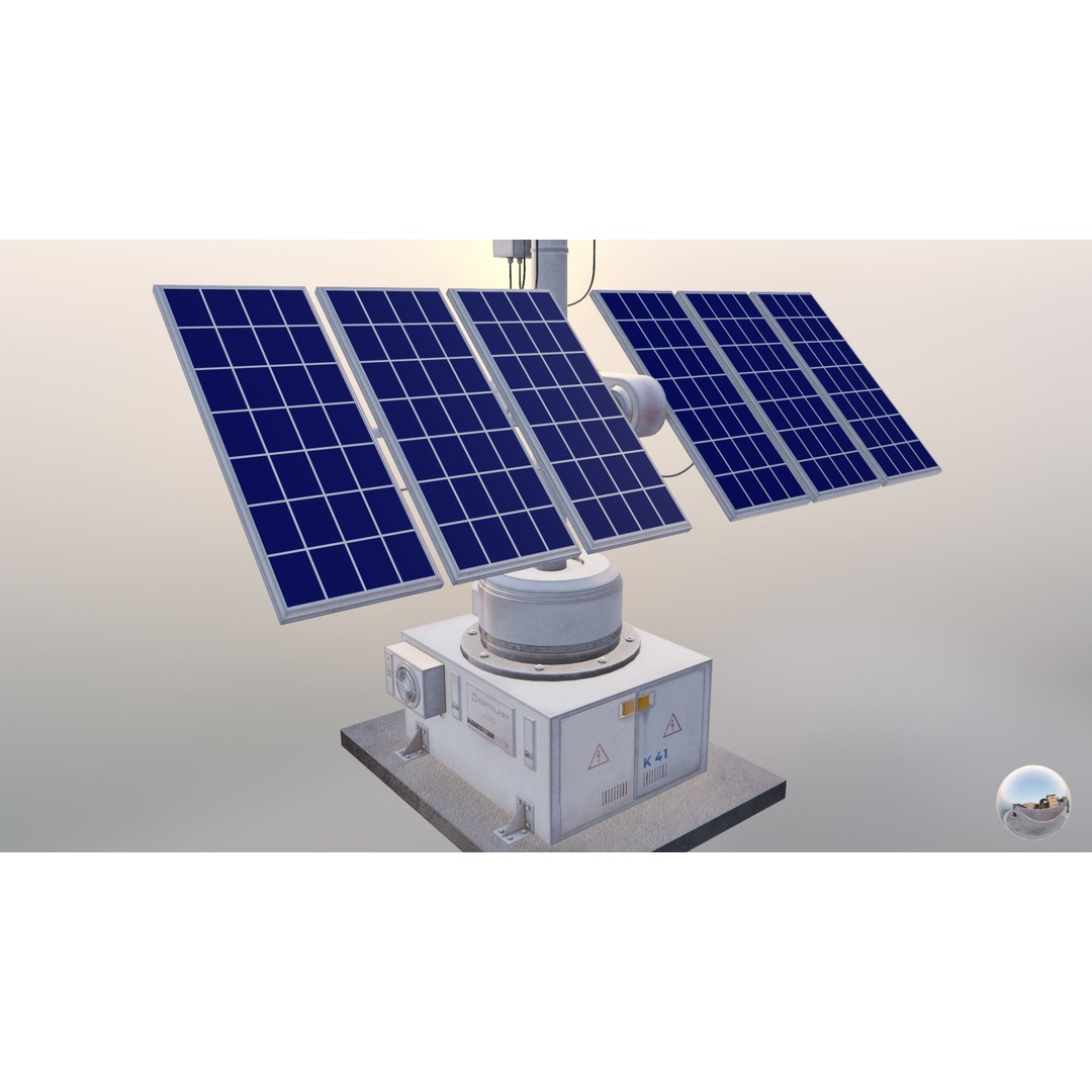 Solar Panel 3D Model – Low Poly PBR Asset, FBX/OBJ Formats - View 26