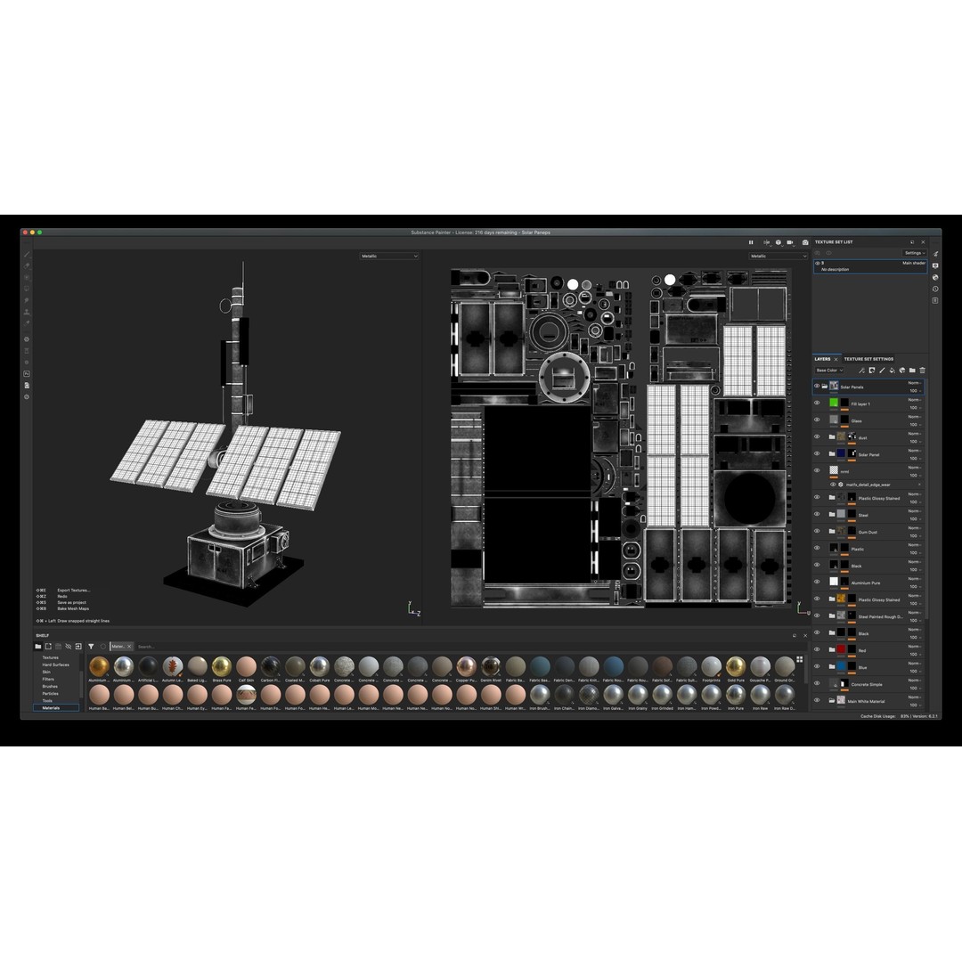 Solar Panel 3D Model – Low Poly PBR Asset, FBX/OBJ Formats - View 5