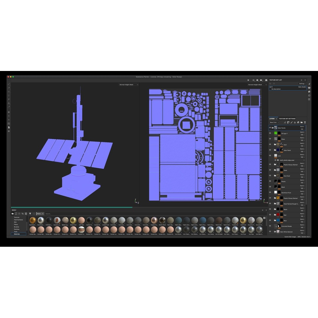 Solar Panel 3D Model – Low Poly PBR Asset, FBX/OBJ Formats - View 6