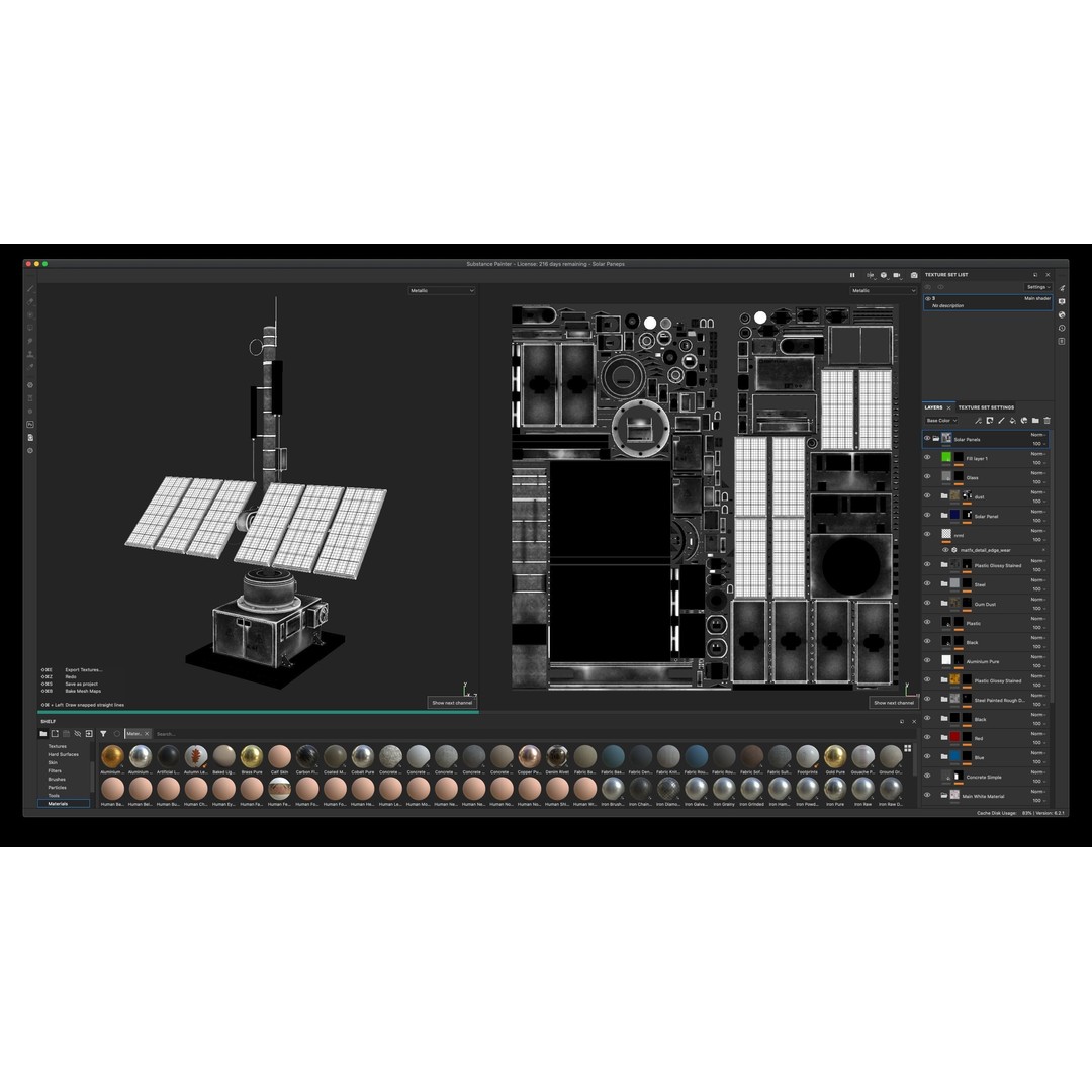 Solar Panel 3D Model – Low Poly PBR Asset, FBX/OBJ Formats - View 8