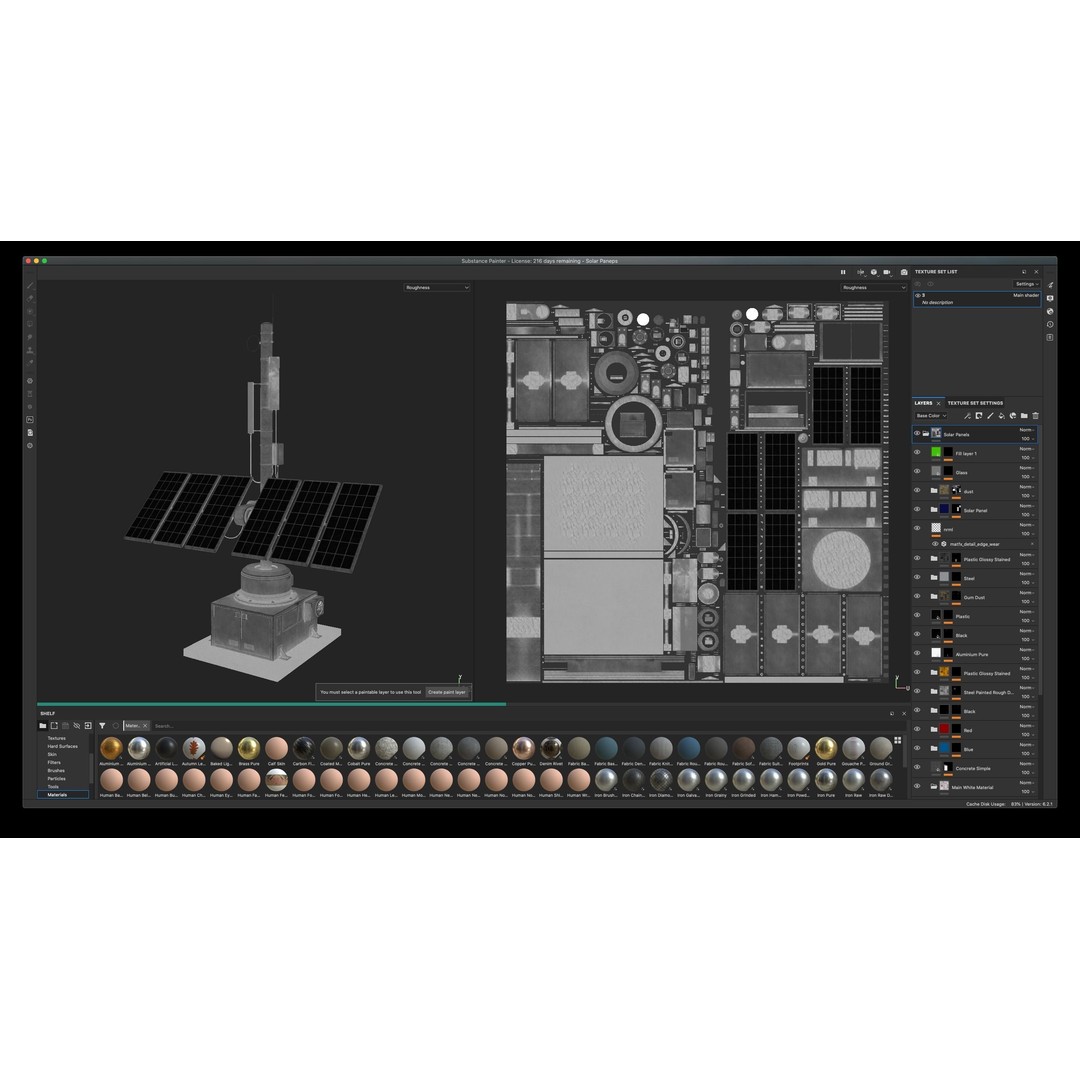 Solar Panel 3D Model – Low Poly PBR Asset, FBX/OBJ Formats - View 9