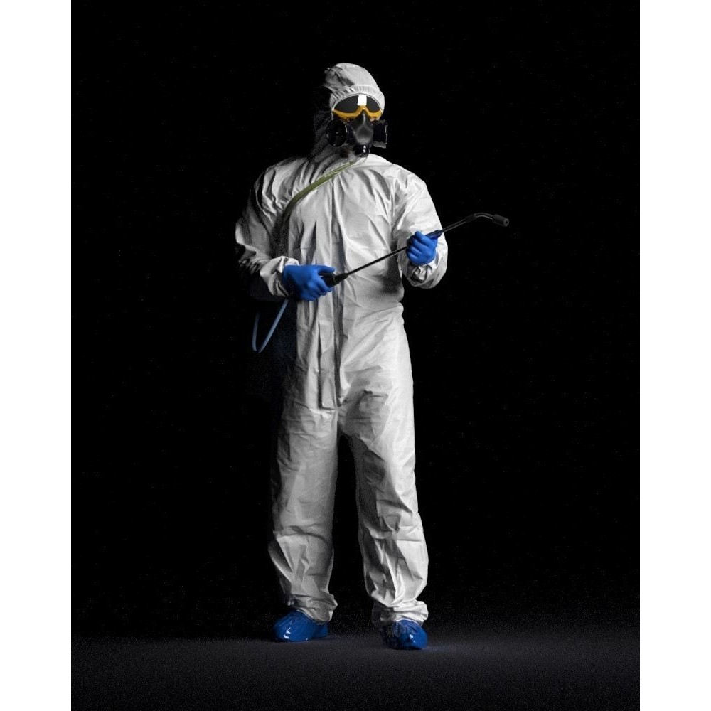 Disinfector 3D Model – Realistic Character in Protective Suit, FBX - View 42