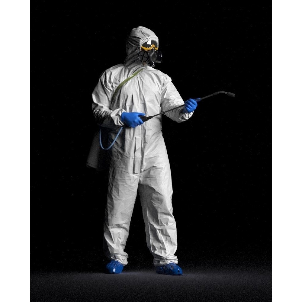 Disinfector 3D Model – Realistic Character in Protective Suit, FBX - View 43