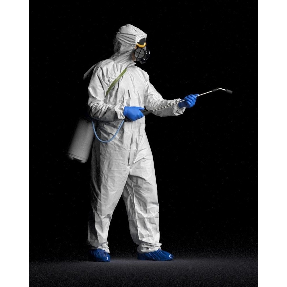 Disinfector 3D Model – Realistic Character in Protective Suit, FBX - View 44