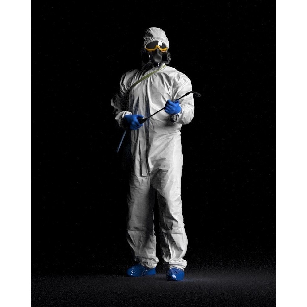 Disinfector 3D Model – Realistic Character in Protective Suit, FBX - View 52