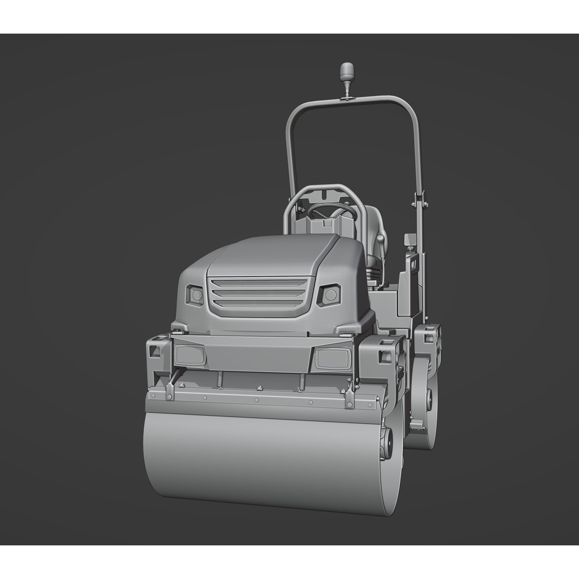 Tandem Road Roller Dynapac CC1200 VI - Game-Ready 3D Model - View 16